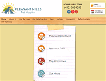 Tablet Screenshot of pleasanthillspethospital.com